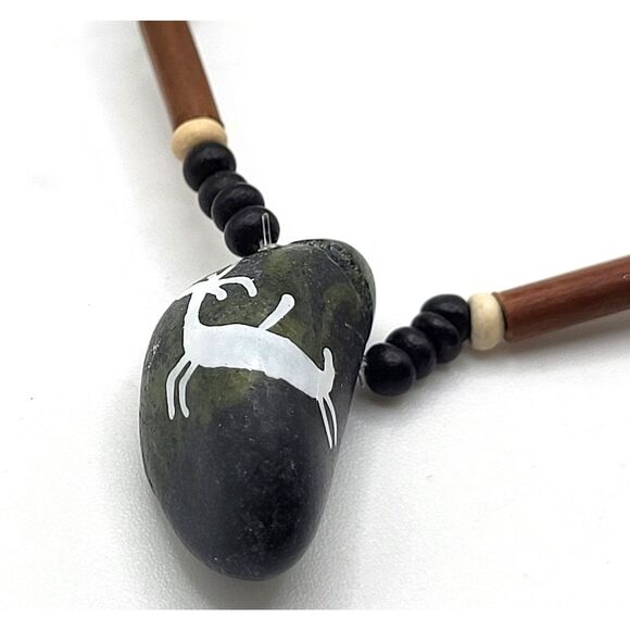 Lovely Handmade Gold and Brown Graduated Bead Necklace 19in - Picture 1 of 5